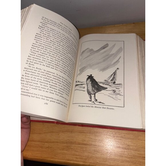 Van Loons Lives Hardcover Book 1942 Simon & Schuster Vintage Red Cloth Cover - Picture 11 of 15